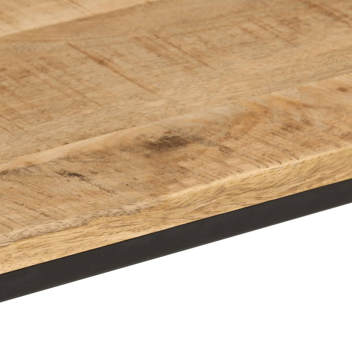 Masă consolă, 90x30x75 cm, lemn de mango nefinisat și fier WALTI