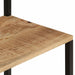 Cuier de haine cu pantofar, 68x30x182 cm, lemn masiv mango brut - WALTI WALTI