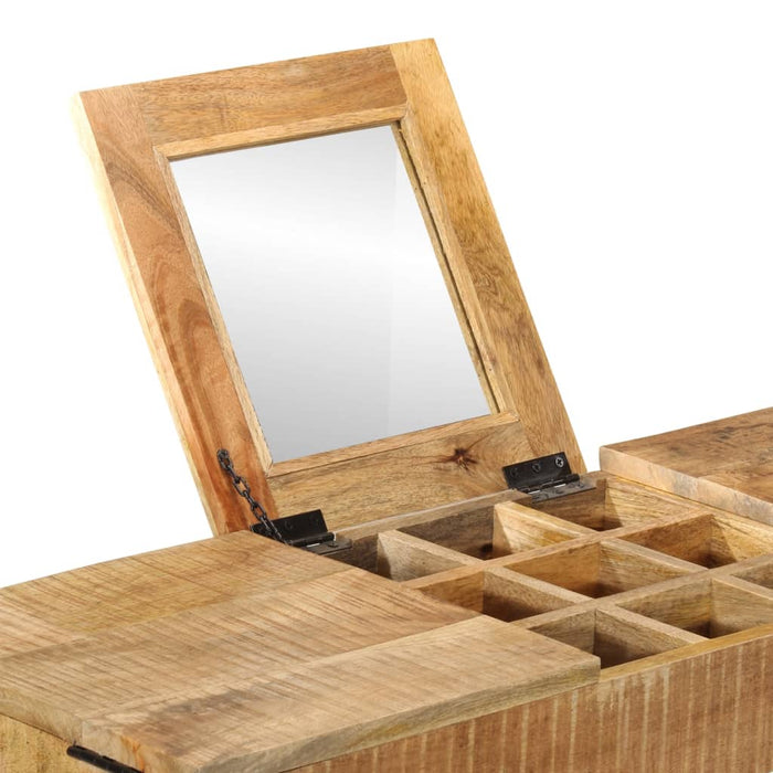 Masă de toaletă, 105x35x75 cm, lemn masiv mango brut și fier - WALTI WALTI