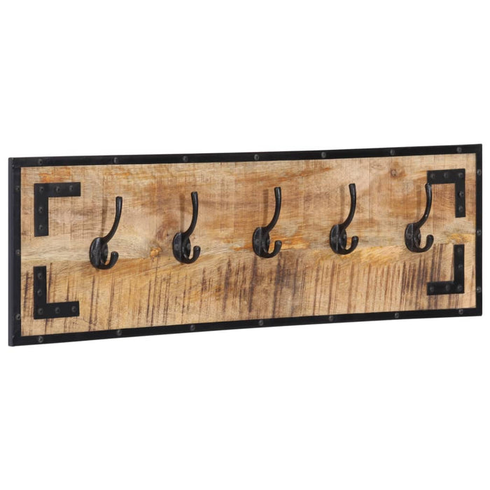 Cuier pentru haine, 2 buc., 80x8x25 cm, lemn masiv de mango - WALTI WALTI