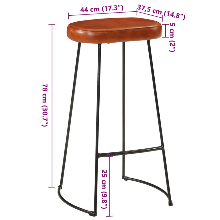Scaune de bar Gavin, 2 buc., 44x37,5x78 cm - WALTI WALTI