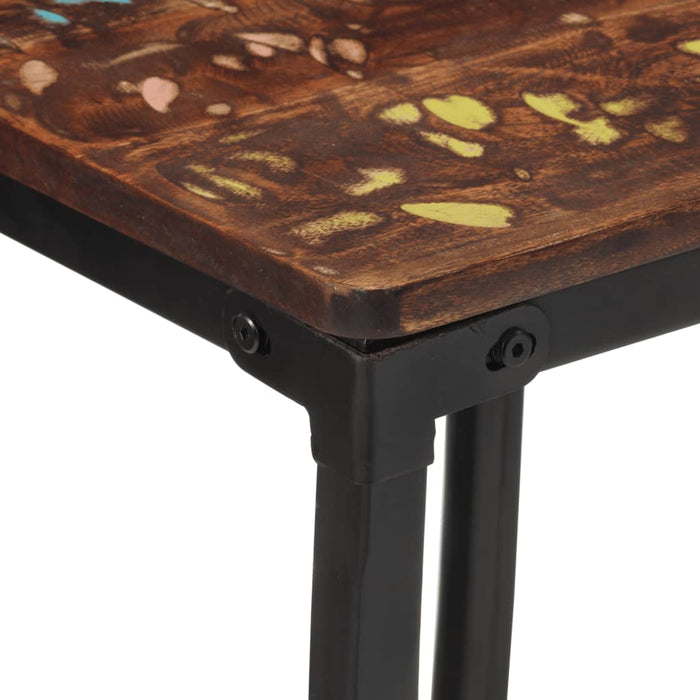 Scaune de bar, 4 buc., lemn masiv reciclat - WALTI WALTI