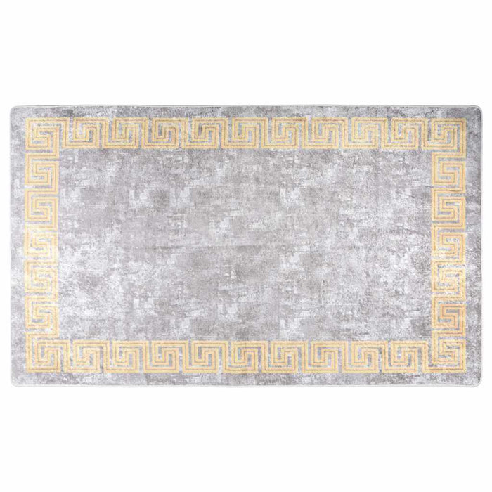 Covor lavabil, gri și auriu, 150x230 cm, anti-alunecare WALTI