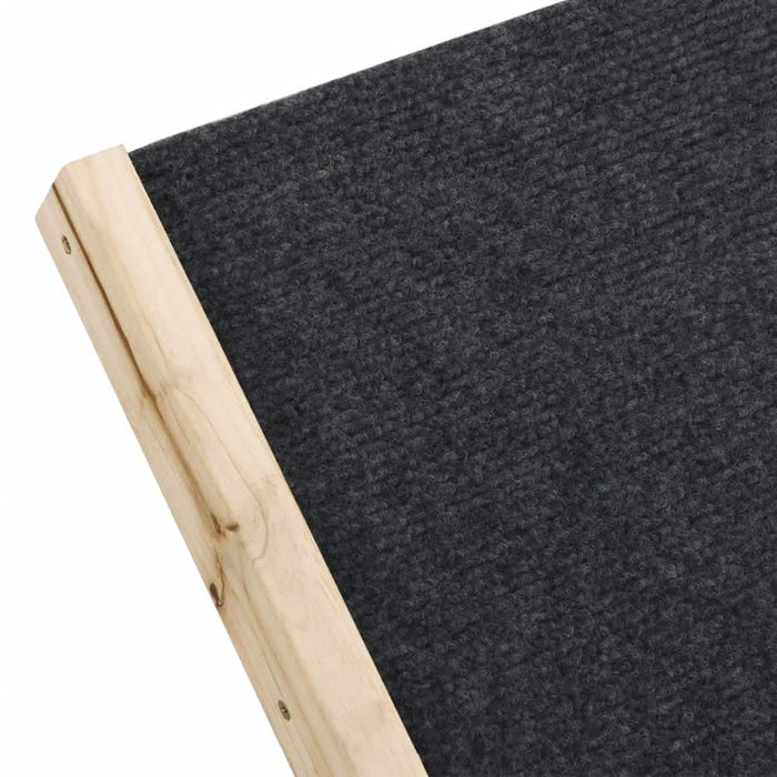 Rampă pentru câini, gri, 100x40 cm, lemn masiv de brad - WALTI WALTI