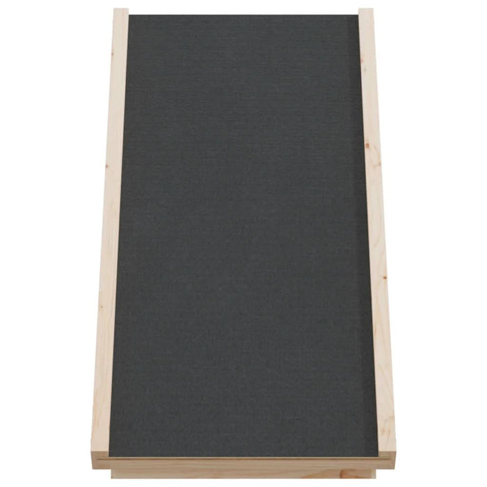 Rampă pentru câini, gri, 70x35 cm, lemn masiv de brad - WALTI WALTI