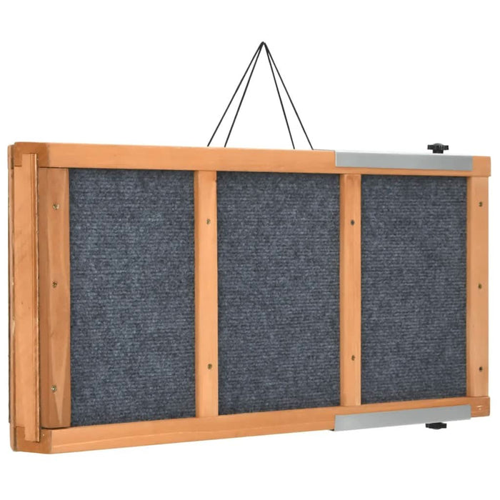 Rampă pentru câini, gri, 120x30 cm, lemn masiv de brad - WALTI WALTI