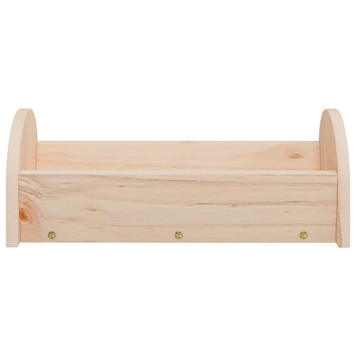 Hrănitor pentru fân de iepuri, 28x10x10 cm, lemn masiv brad - WALTI WALTI