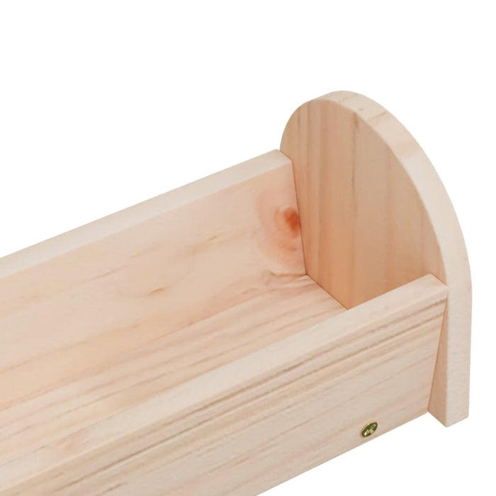 Hrănitor pentru fân de iepuri, 28x10x10 cm, lemn masiv brad - WALTI WALTI