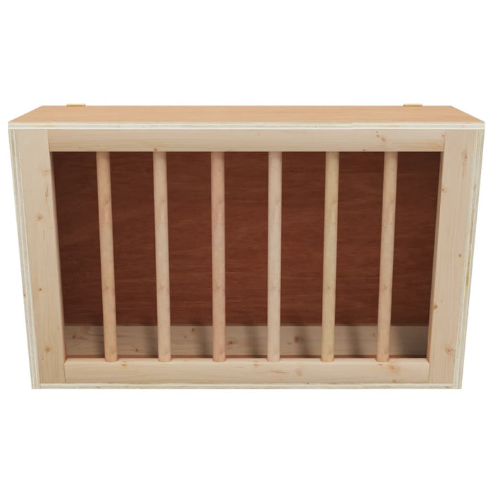 Hrănitor pentru fân de iepuri, 37x18,5x23 cm, lemn masiv brad - WALTI WALTI