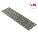 Plăci perforate, 20 buc., 2 mm, 300x80 mm, oțel galvanizat - WALTI WALTI