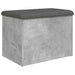 Bancă de depozitare, gri beton, 62x42x45 cm, lemn prelucrat - WALTI WALTI