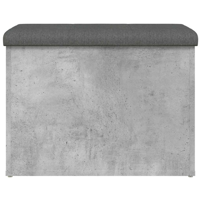 Bancă de depozitare, gri beton, 62x42x45 cm, lemn prelucrat - WALTI WALTI