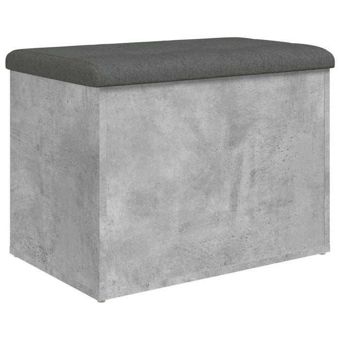 Bancă de depozitare, gri beton, 62x42x45 cm, lemn prelucrat - WALTI WALTI