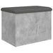 Bancă de depozitare, gri beton, 62x42x45 cm, lemn prelucrat - WALTI WALTI