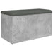 Bancă de depozitare, gri beton, 82x42x45 cm, lemn prelucrat - WALTI WALTI