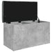 Bancă de depozitare, gri beton, 82x42x45 cm, lemn prelucrat - WALTI WALTI