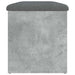 Bancă de depozitare, gri beton, 82x42x45 cm, lemn prelucrat - WALTI WALTI