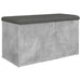Bancă de depozitare, gri beton, 82x42x45 cm, lemn prelucrat - WALTI WALTI