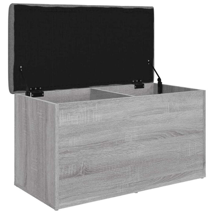 Bancă de depozitare, gri sonoma, 82x42x45 cm, lemn prelucrat - WALTI WALTI