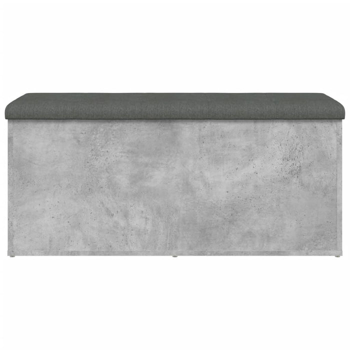 Bancă de depozitare, gri beton, 102x42x45 cm, lemn prelucrat WALTI