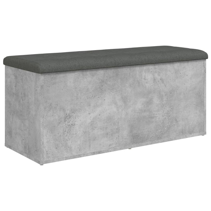 Bancă de depozitare, gri beton, 102x42x45 cm, lemn prelucrat WALTI