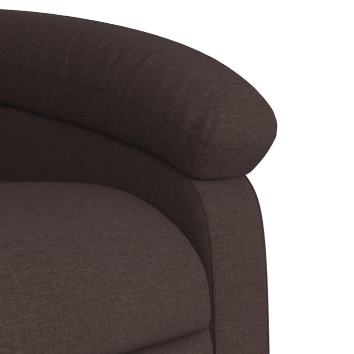 Fotoliu rabatabil electric, maro închis, material textil - WALTI WALTI