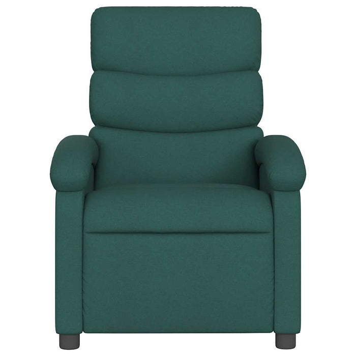 Fotoliu electric de masaj rabatabil, verde închis, textil - WALTI WALTI
