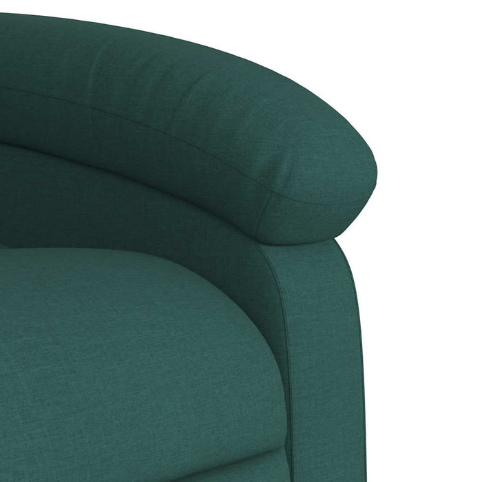 Fotoliu electric de masaj rabatabil, verde închis, textil - WALTI WALTI