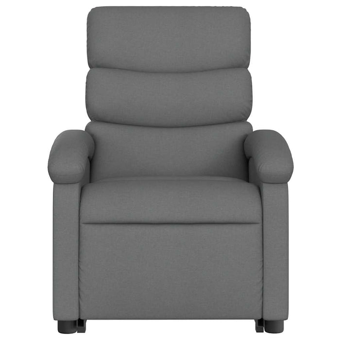 Fotoliu rabatabil cu ridicare pe verticală, gri închis, textil - WALTI WALTI