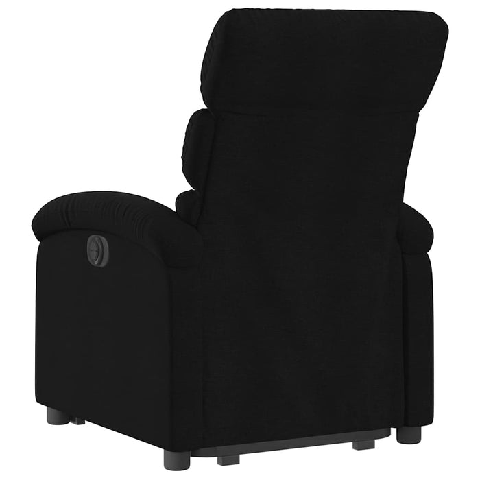 Fotoliu rabatabil cu ridicare pe verticală, negru, textil - WALTI WALTI