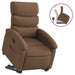 Fotoliu rabatabil cu ridicare pe verticală, maro, textil - WALTI WALTI