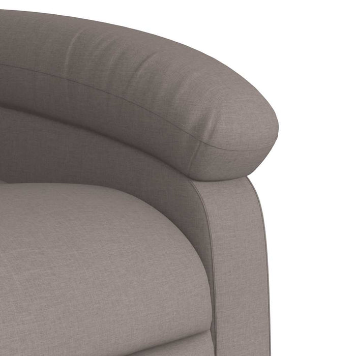 Fotoliu rabatabil cu ridicare pe verticală, gri taupe, textil - WALTI WALTI