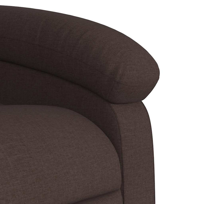 Fotoliu rabatabil de masaj, cu ridicare, maro închis, textil - WALTI WALTI