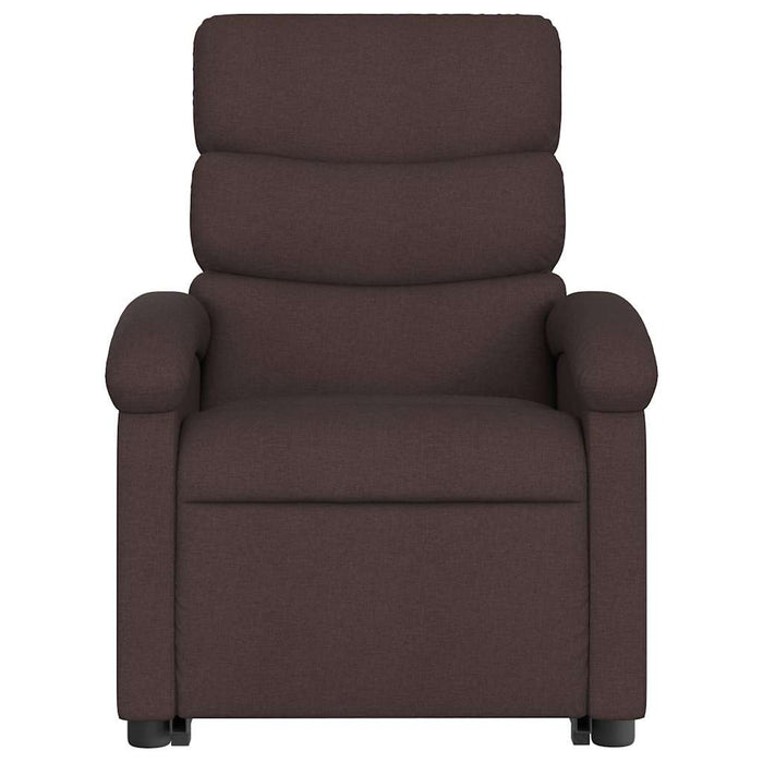 Fotoliu electric rabatabil cu ridicare, maro închis, textil WALTI