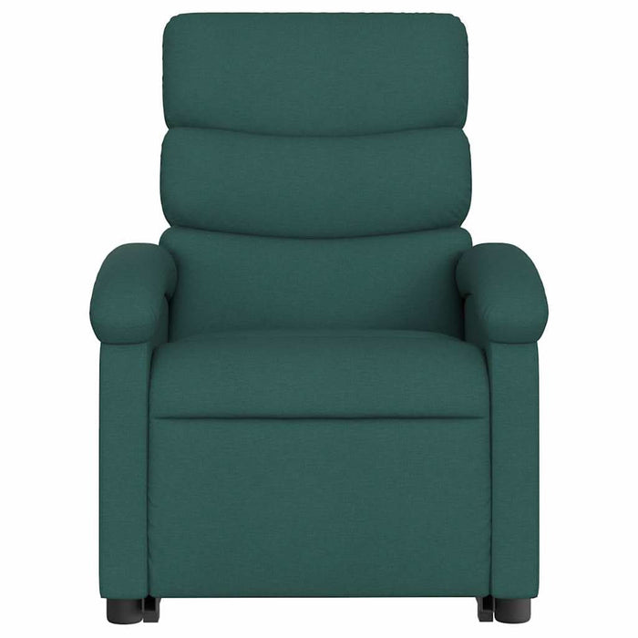 Fotoliu electric rabatabil cu ridicare, verde închis, textil WALTI