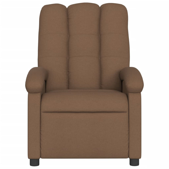Fotoliu rabatabil electric, maro, material textil - WALTI WALTI