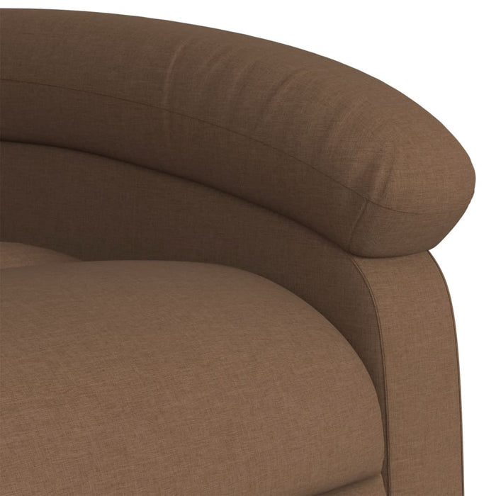 Fotoliu rabatabil electric, maro, material textil - WALTI WALTI