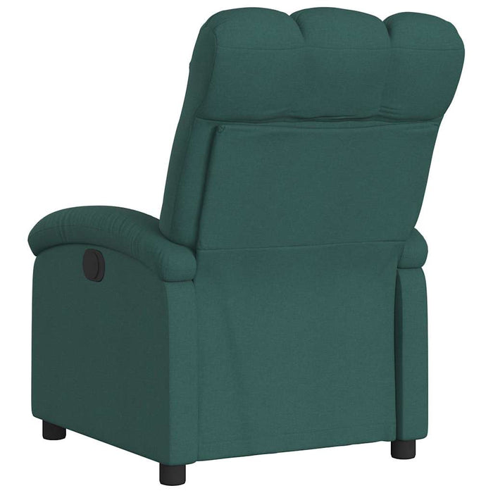 Fotoliu rabatabil electric, verde închis, material textil - WALTI WALTI