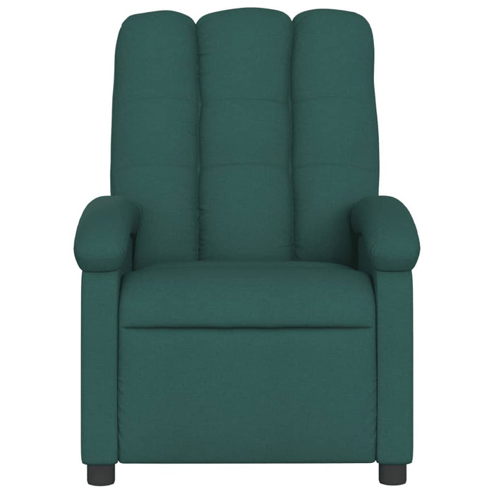 Fotoliu rabatabil electric, verde închis, material textil - WALTI WALTI