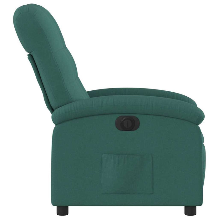 Fotoliu rabatabil electric, verde închis, material textil - WALTI WALTI
