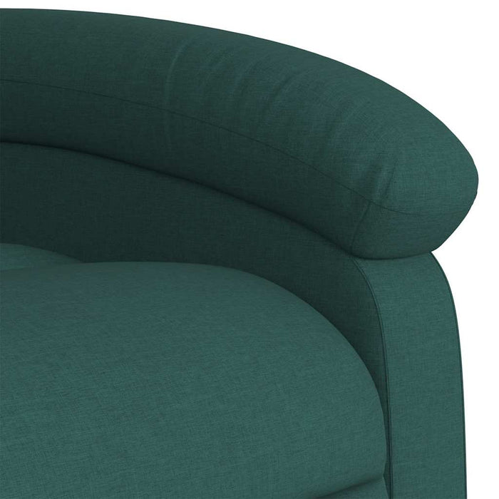 Fotoliu rabatabil electric, verde închis, material textil - WALTI WALTI