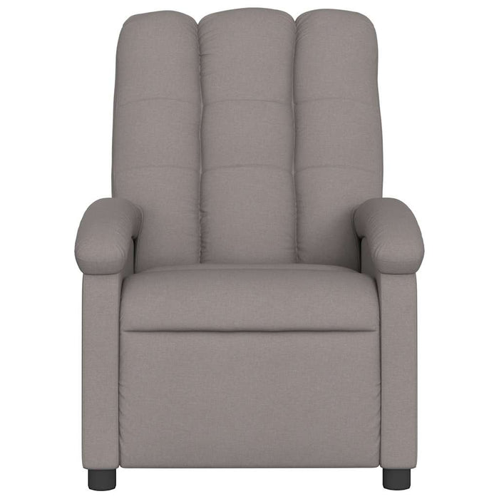 Fotoliu electric de masaj rabatabil, gri taupe, textil - WALTI WALTI
