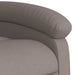 Fotoliu electric de masaj rabatabil, gri taupe, textil - WALTI WALTI
