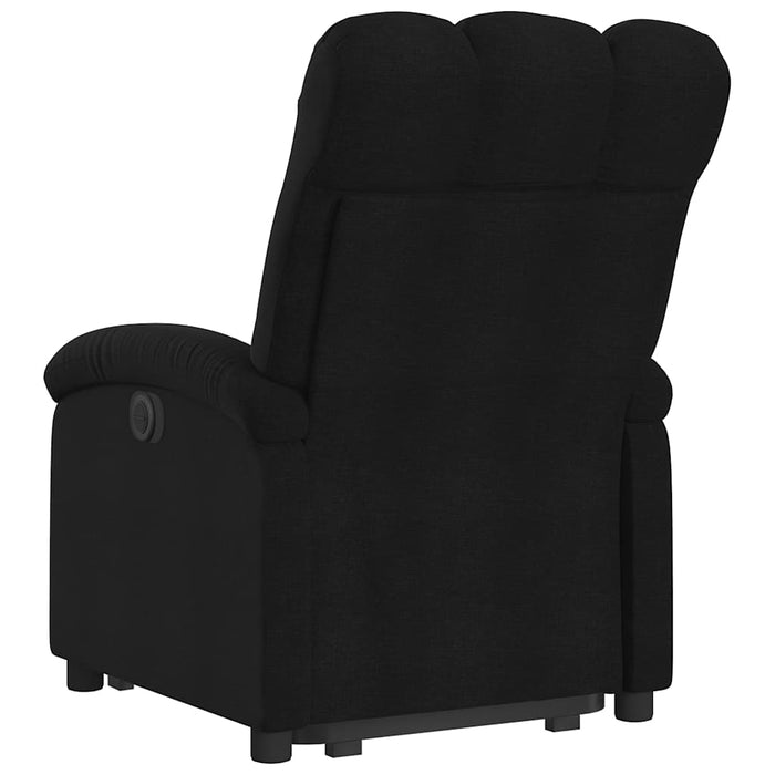 Fotoliu rabatabil cu ridicare pe verticală, negru, textil - WALTI WALTI