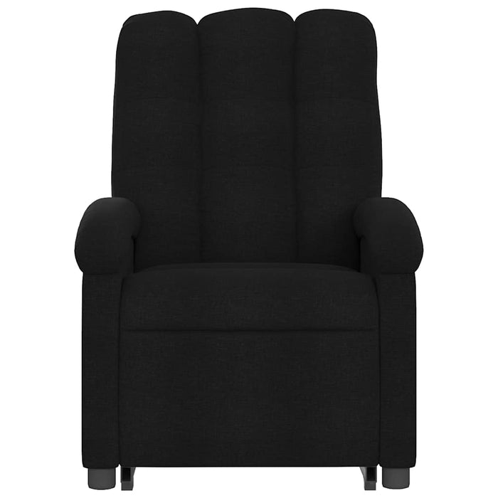 Fotoliu rabatabil cu ridicare pe verticală, negru, textil - WALTI WALTI