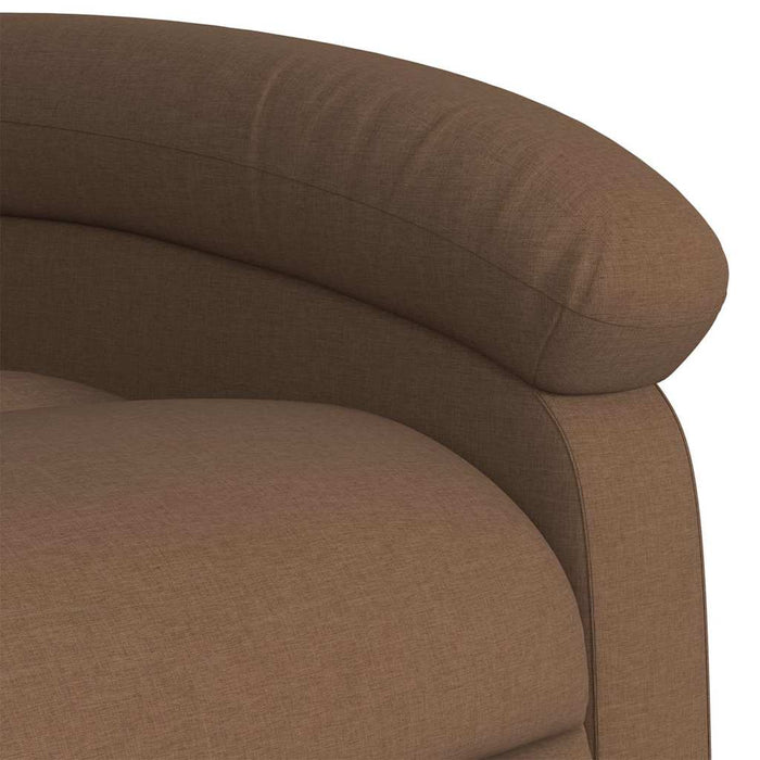 Fotoliu rabatabil cu ridicare pe verticală, maro, textil - WALTI WALTI