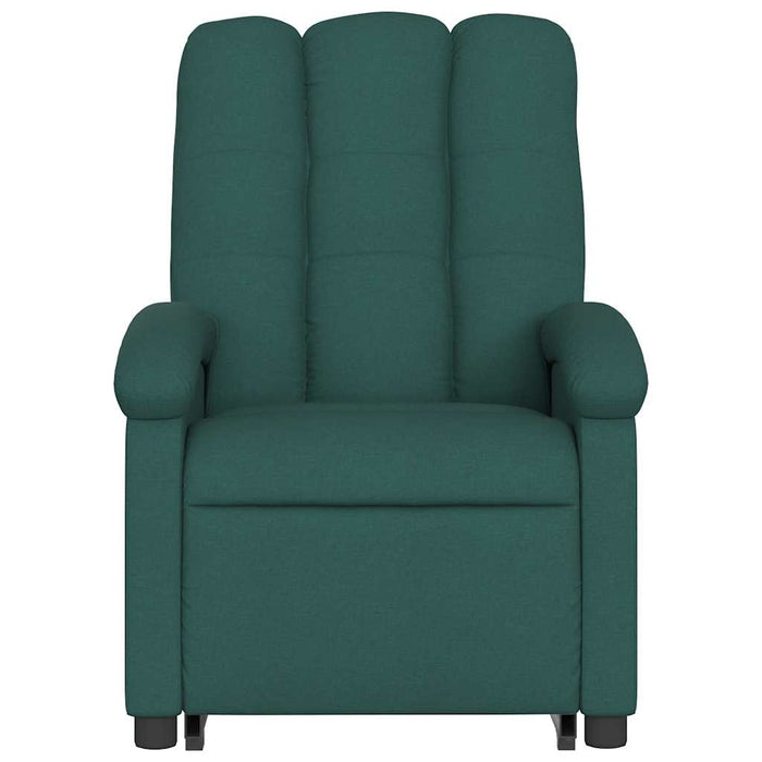 Fotoliu rabatabil ridicare pe verticală, verde închis, textil - WALTI WALTI