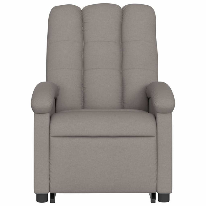 Fotoliu rabatabil cu ridicare pe verticală, gri taupe, textil - WALTI WALTI