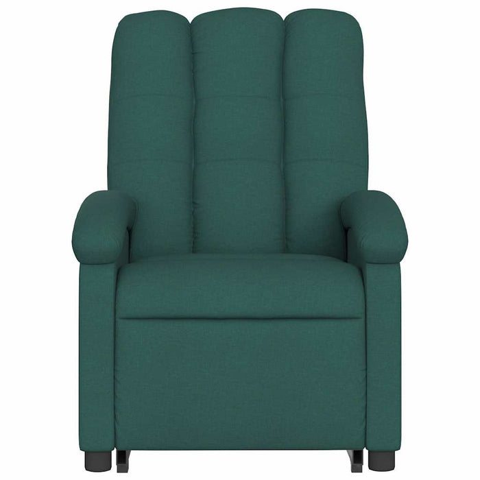 Fotoliu electric rabatabil cu ridicare, verde închis, textil WALTI