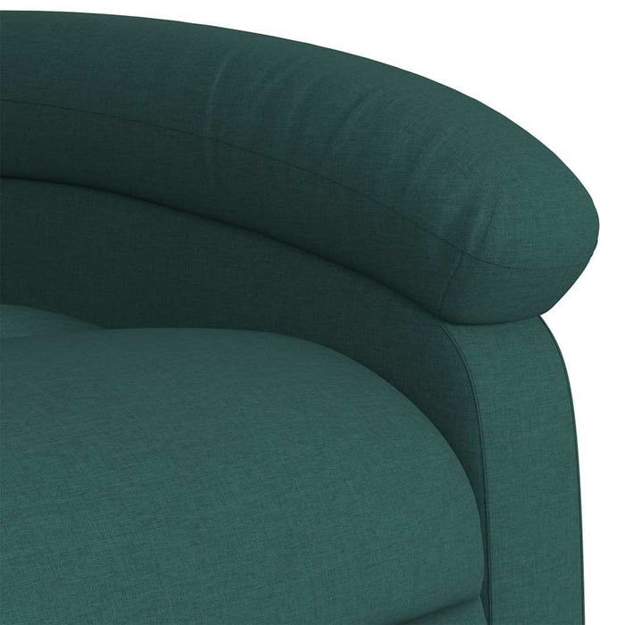 Fotoliu electric rabatabil cu ridicare, verde închis, textil WALTI